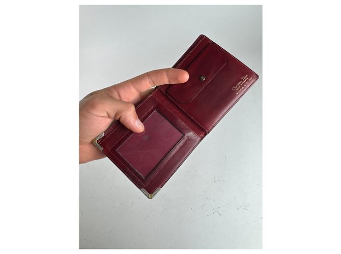 Vintage Dior Leather Flapable Wallet purple - view 2