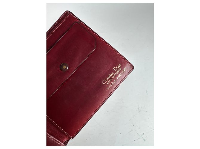 Vintage Dior Leather Flapable Wallet purple - view 3