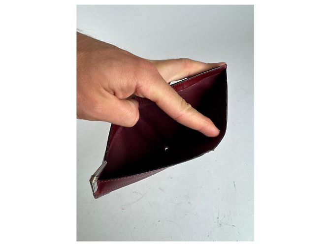 Vintage Dior Leather Flapable Wallet purple - view 5