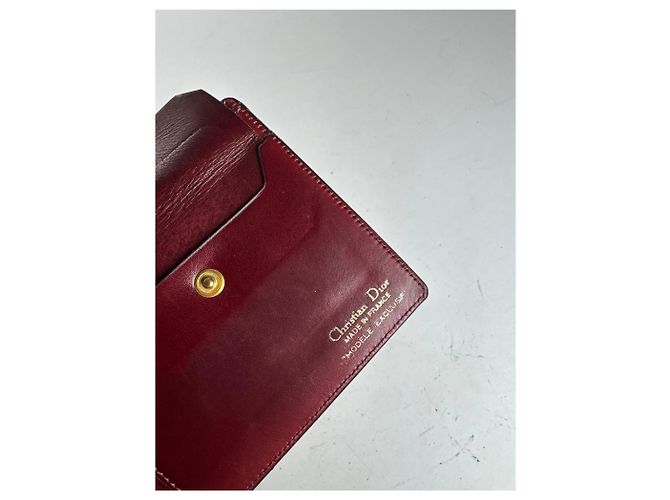 Vintage Dior Leather Flapable Wallet purple - view 6