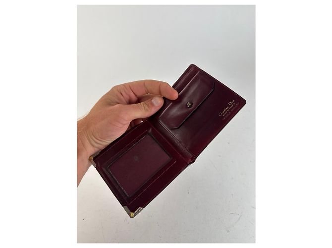Vintage Dior Leather Flapable Wallet purple - view 8