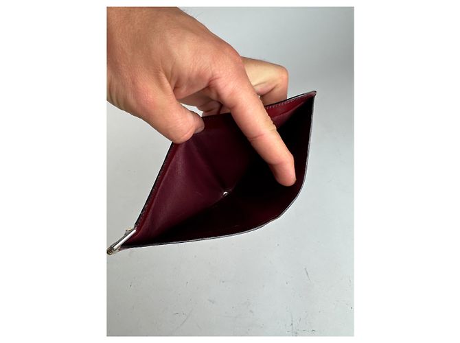 Vintage Dior Leather Flapable Wallet purple - view 9