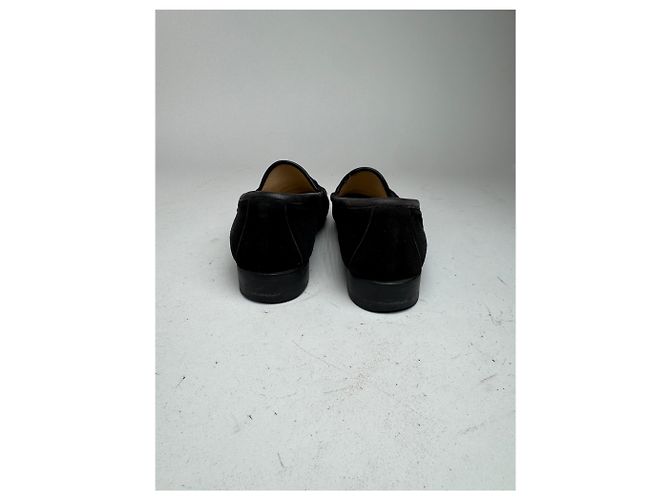 Mocassini Gucci Horsebit vintage in suede nero EU35,5 - vista 6