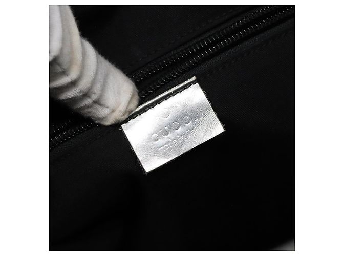 Borsa a Spalla Gucci GG Canvas Sherry Line Argento 145857 Auth 133310 - vista 15