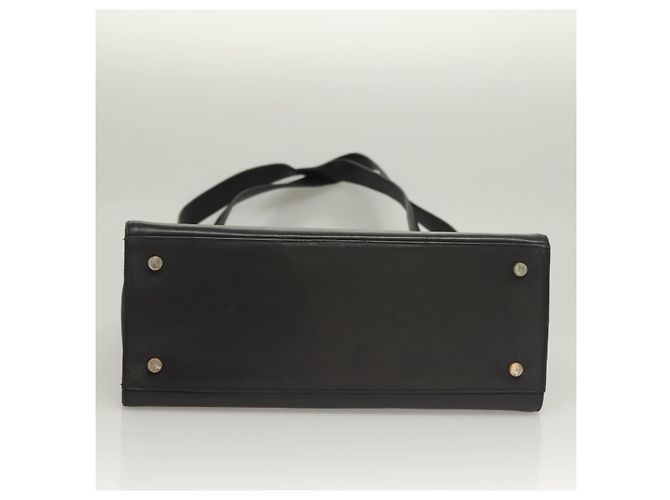 Gancini Schultertasche aus Leder Schwarz Gold Auth 134227 von Salvatore Ferragamo Golden - Ansicht 10
