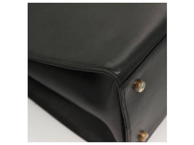 Gancini Schultertasche aus Leder Schwarz Gold Auth 134227 von Salvatore Ferragamo Golden - Ansicht 11