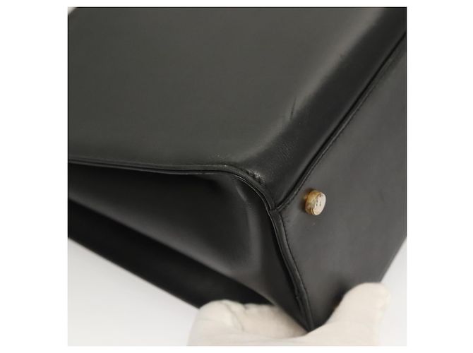 Gancini Schultertasche aus Leder Schwarz Gold Auth 134227 von Salvatore Ferragamo Golden - Ansicht 13