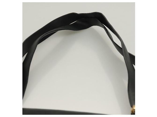 Gancini Schultertasche aus Leder Schwarz Gold Auth 134227 von Salvatore Ferragamo Golden - Ansicht 8