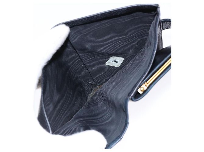 Billetera Bifold CHANEL de Piel Caviar Negra Oro CC Auth bs28503 Negro Dorado - vista 10