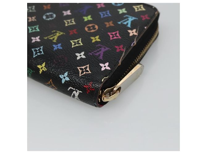 PORTAFOGLIO LUNGO ZIPPY MONOGRAM MULTICOLOR LOUIS VUITTON NERO M60243 LV Auth BA4571 - vista 15