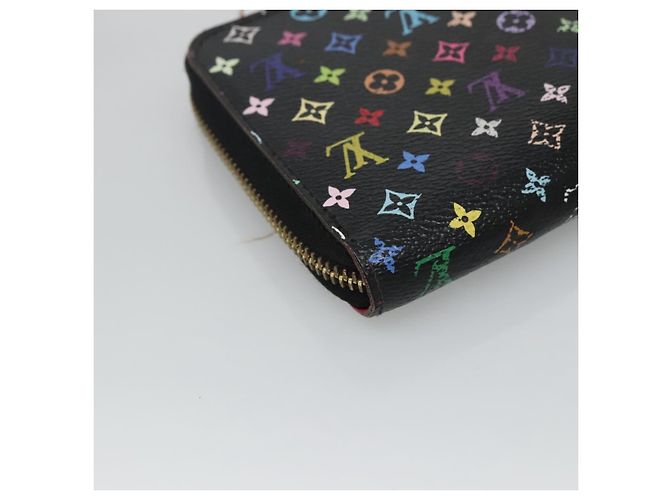 PORTAFOGLIO LUNGO ZIPPY MONOGRAM MULTICOLOR LOUIS VUITTON NERO M60243 LV Auth BA4571 - vista 16