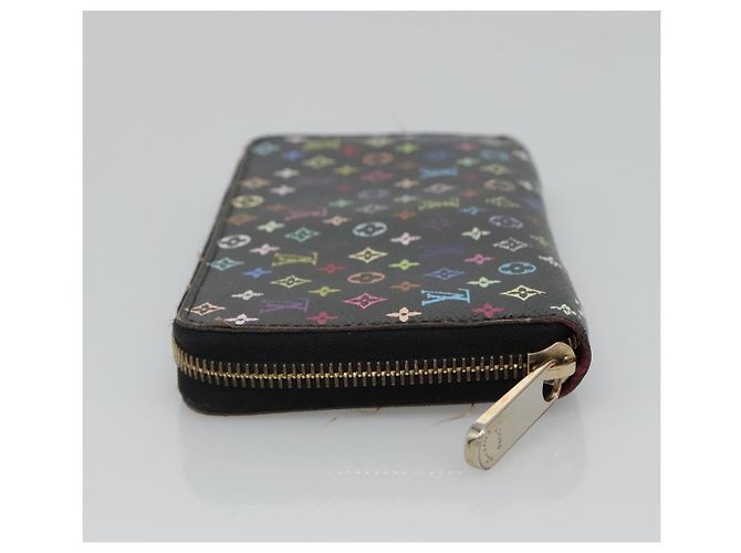 PORTAFOGLIO LUNGO ZIPPY MONOGRAM MULTICOLOR LOUIS VUITTON NERO M60243 LV Auth BA4571 - vista 3