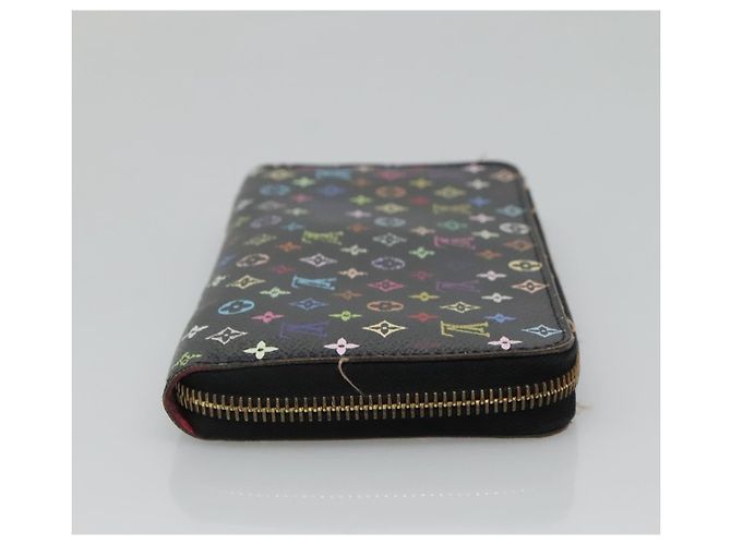 PORTAFOGLIO LUNGO ZIPPY MONOGRAM MULTICOLOR LOUIS VUITTON NERO M60243 LV Auth BA4571 - vista 4