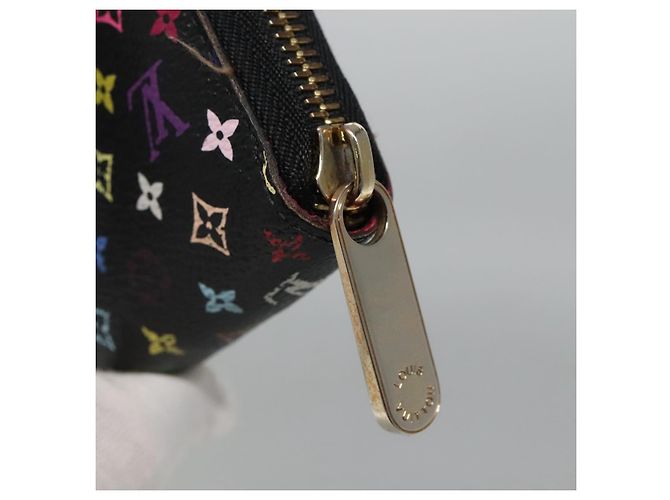 PORTAFOGLIO LUNGO ZIPPY MONOGRAM MULTICOLOR LOUIS VUITTON NERO M60243 LV Auth BA4571 - vista 8