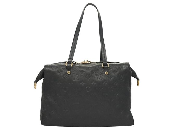 LOUIS VUITTON Borsa Tote Monogram Empreinte Lumineuse PM Nera M93410 Auth ki5855 Nero - vista 2