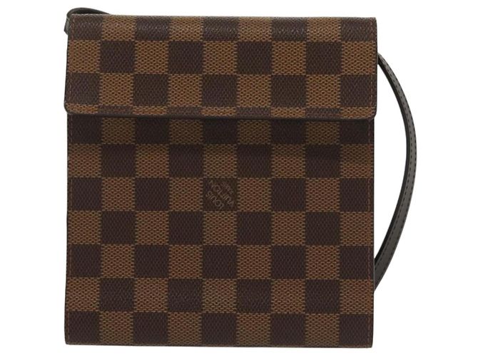 LOUIS VUITTON Custodia per CD Damier Ebene LV Auth 137117 - vista 13