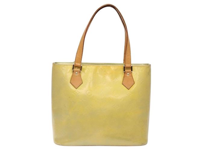 LOUIS VUITTON Borsa a Mano Houston Monogram Vernis Grigio M91053 LV Auth BA4451 - vista 13