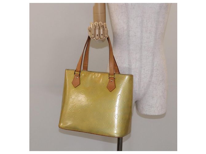 LOUIS VUITTON Borsa a Mano Houston Monogram Vernis Grigio M91053 LV Auth BA4451 - vista 27