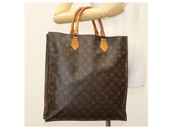 LOUIS VUITTON Borsa Sac Plat Monogram M51140 LV Auth 136062 Monogramma - vista 19