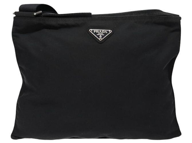 Borsa a Spalla PRADA in Nylon Nero Argento Autentica ar13740 - vista 13