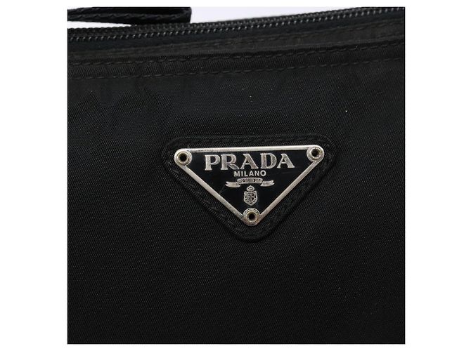 Borsa a Spalla PRADA in Nylon Nero Argento Autentica ar13740 - vista 17