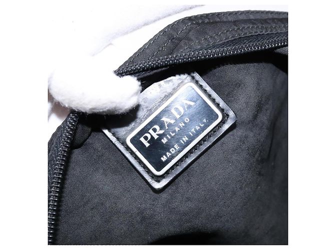 Borsa a Spalla PRADA in Nylon Nero Argento Autentica ar13740 - vista 18