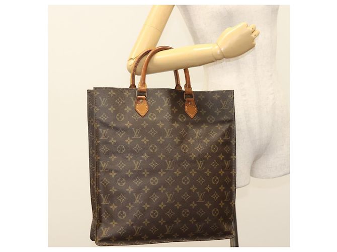 LOUIS VUITTON Borsa Sac Plat Monogram M51140 Auth LV 136093 Monogramma - vista 18