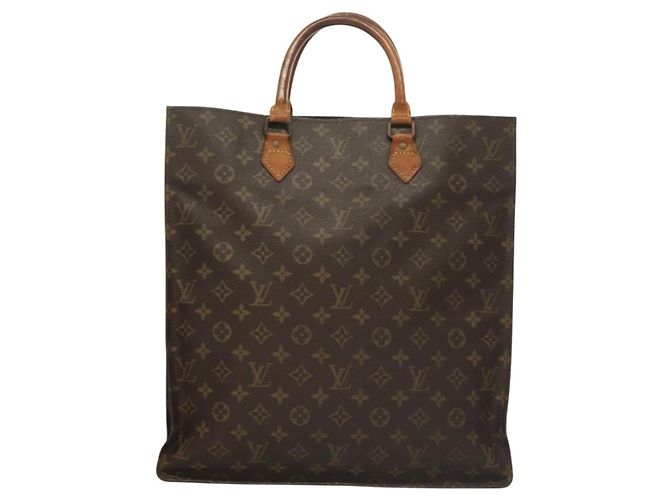 LOUIS VUITTON Borsa Sac Plat Monogram M51140 Auth LV 136093 Monogramma - vista 2