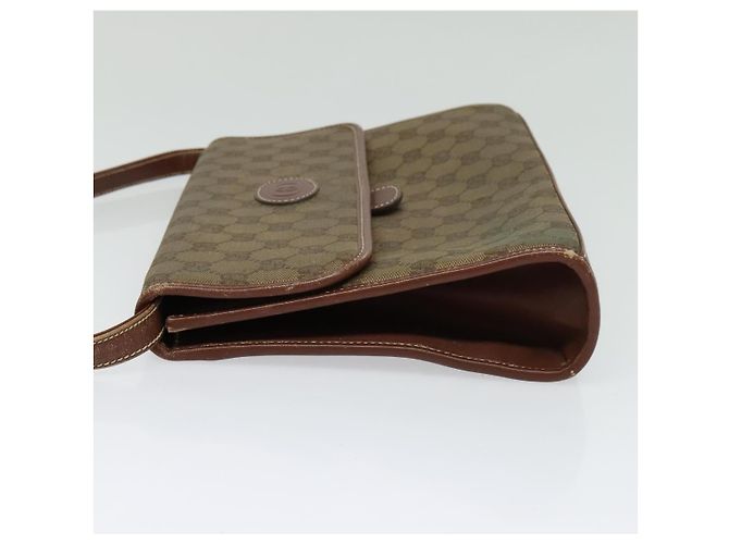Borsa a Spalla GG Canvas Gucci Marrone Oro 004 49 0195 Auth 133417 D'oro - vista 4