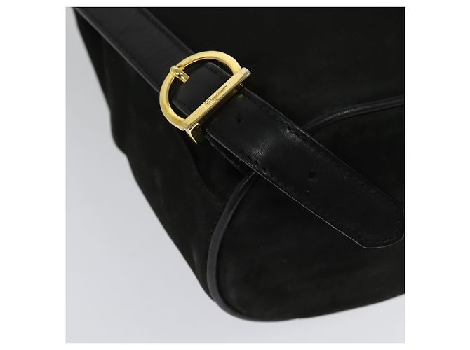 Zaino Vala Vala in suede nero e oro Auth 133755 di Salvatore Ferragamo D'oro - vista 16