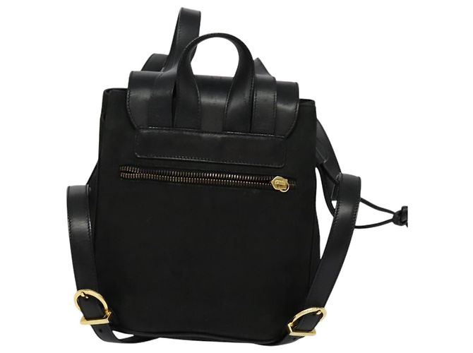 Zaino Vala Vala in suede nero e oro Auth 133755 di Salvatore Ferragamo D'oro - vista 2