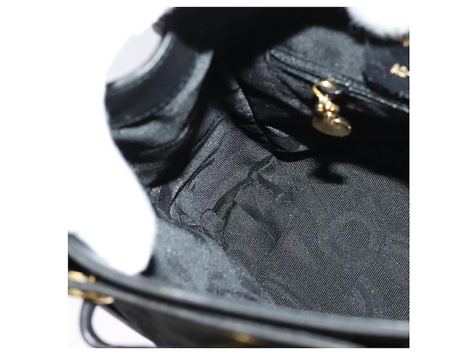 Zaino Vala Vala in suede nero e oro Auth 133755 di Salvatore Ferragamo D'oro - vista 20