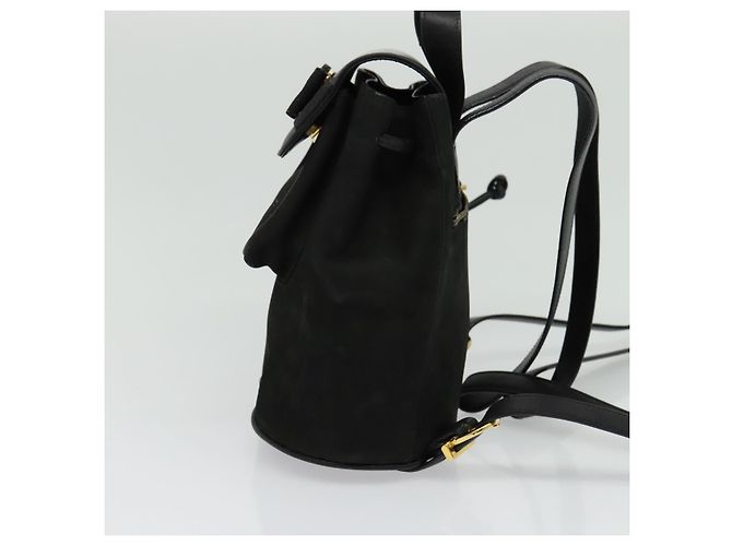 Zaino Vala Vala in suede nero e oro Auth 133755 di Salvatore Ferragamo D'oro - vista 3
