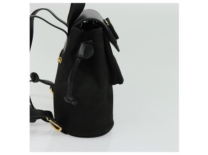 Zaino Vala Vala in suede nero e oro Auth 133755 di Salvatore Ferragamo D'oro - vista 4