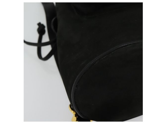 Zaino Vala Vala in suede nero e oro Auth 133755 di Salvatore Ferragamo D'oro - vista 8