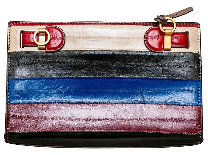 Clutch Colorblock Tory Burch Multicolore - vista 4