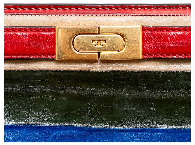 Clutch Colorblock Tory Burch Multicolore - vista 8