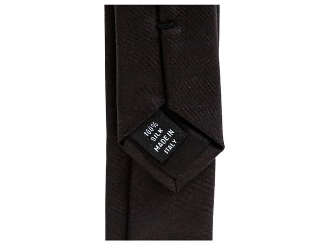 Cravatta in seta Chanel Nero - vista 8