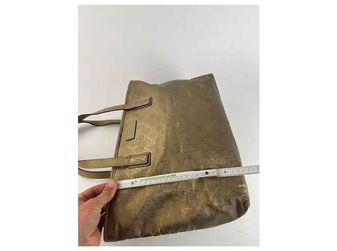 Vintage Gucci Monogramm Tasche Gold Golden - Ansicht 14
