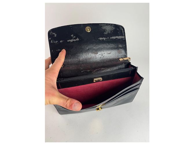 Vintage Givenchy 4G Tasche aus Lackleder schwarz - Ansicht 3