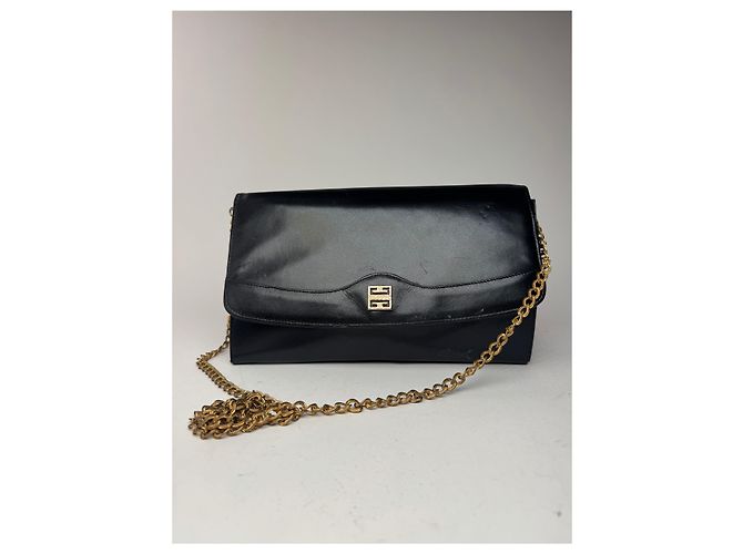Vintage Givenchy 4G Tasche aus Lackleder schwarz - Ansicht 5