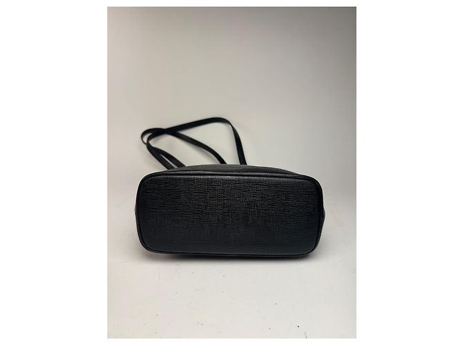 Vintage Courreges Paris Ledertasche schwarz - Ansicht 13
