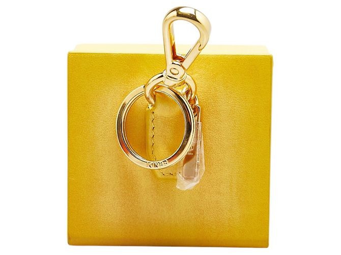 Portachiavi Mini Box Charm Fendi Giallo - vista 2