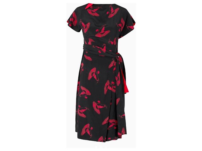 Abito da sera Chloé, modello Midnight Flight 1983/84 di Karl Lagerfeld Rosso Blu - vista 2