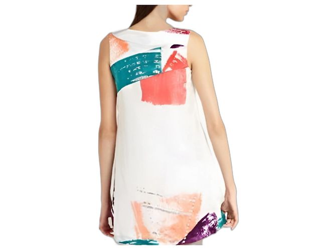 Chloé Abendkleid, Modell Brush Print SS2008 Mehrfarben - Ansicht 2