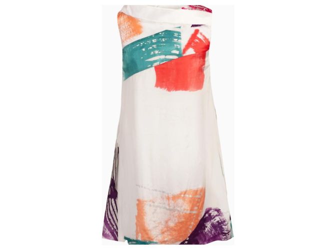 Chloé Abendkleid, Modell Brush Print SS2008 Mehrfarben - Ansicht 3