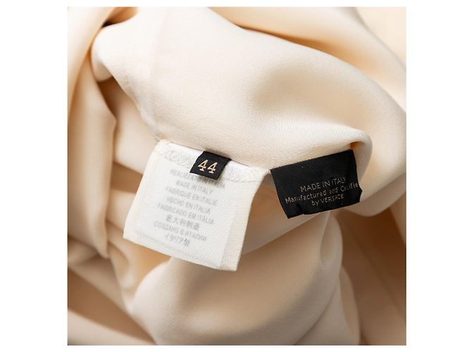 Abito Mini Decorato Versace Bianco sporco - vista 14