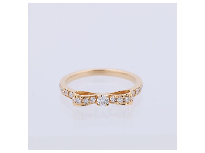 Autre Marque AVALONE Bow Diamantring K18 (YG) 2,2g 0,25 ct - Ansicht 3