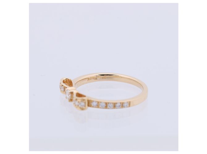 Autre Marque AVALONE Bow Diamantring K18 (YG) 2,2g 0,25 ct - Ansicht 5
