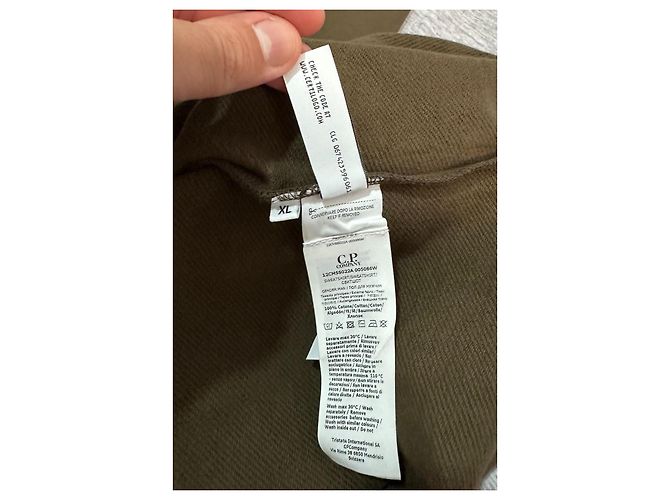 CP Company Diagonal Raised Fleece Sweatshirt Grün - Ansicht 10